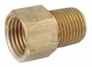 Strt Brass InvertedFlare1/8 MNPT1/8 