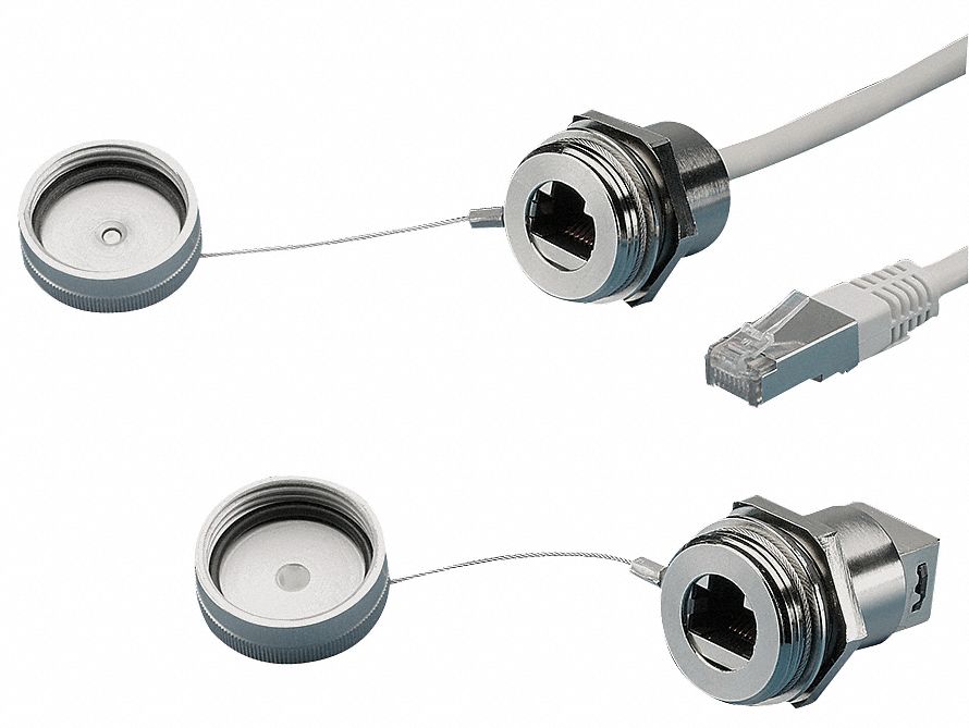 RJ45 Interface Port Brass Alum Polyamide