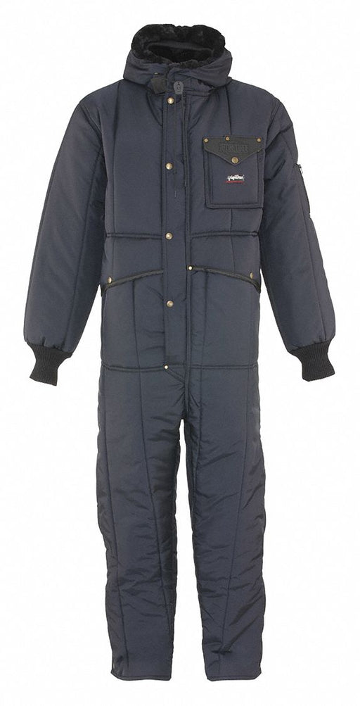 Coverall Suit With Hood Navy Small
