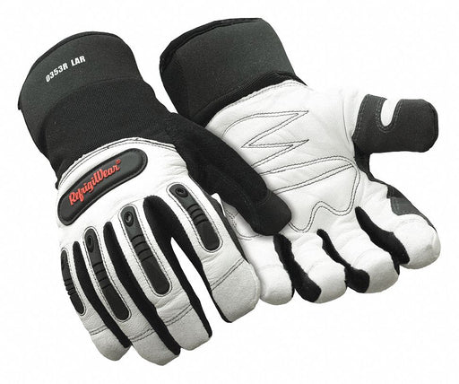 Leather Gloves White L PR