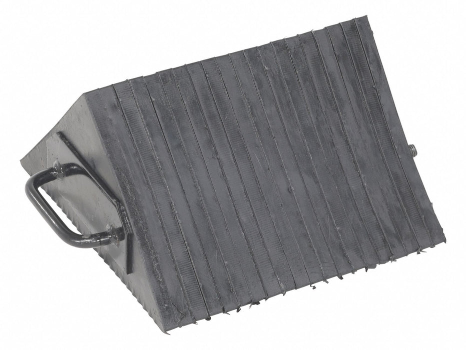 Laminated Rubber Wheel Chock With Grips