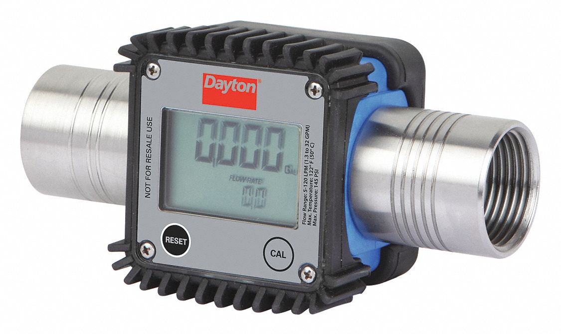 Flowmeter Digital 1 FNPT 5.35 cps LCD