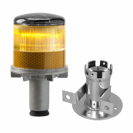 Warning Light (4) LED Amber Solar NiMH