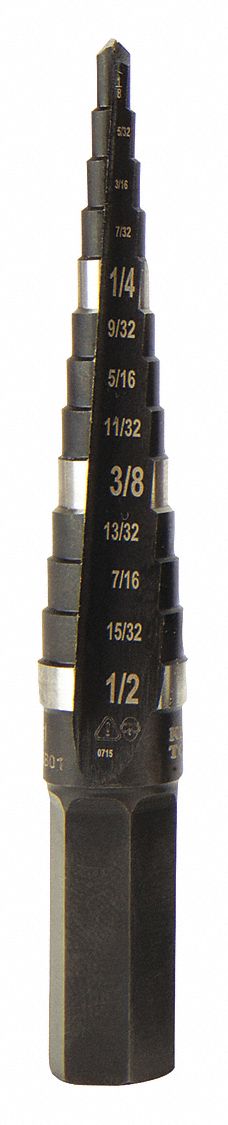 Step Drill Bit N.1 Double-Fluted