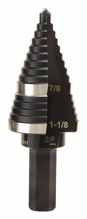 Step Drill Bit N.11 Double-Fluted