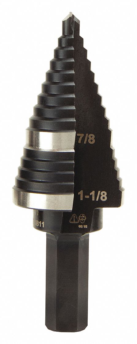 Step Drill Bit N.11 Double-Fluted