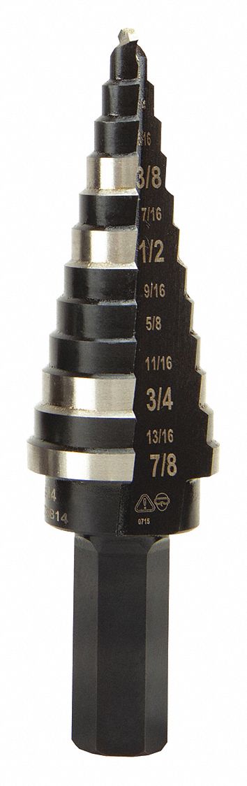 Step Drill Bit N.14 Double-Fluted