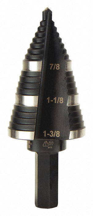Step Drill Bit N.15 Double-Fluted