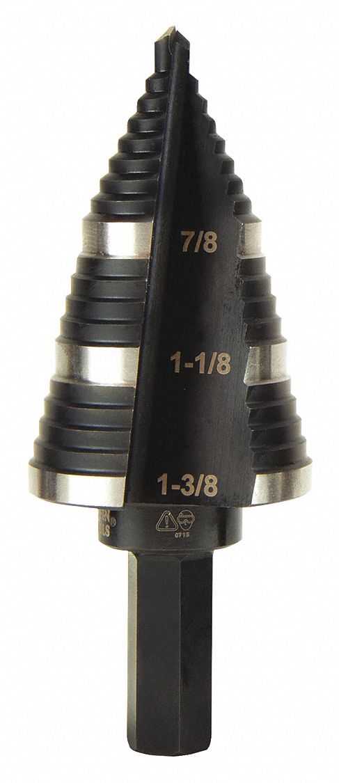 Step Drill Bit N.15 Double-Fluted