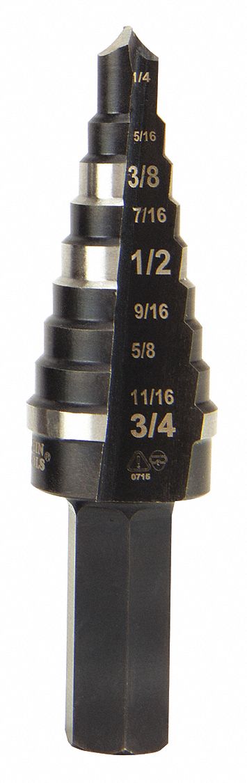 Step Drill Bit N.3 Double-Fluted