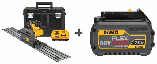 Track Saw Kit Cordless 6-1/2 Blade Dia