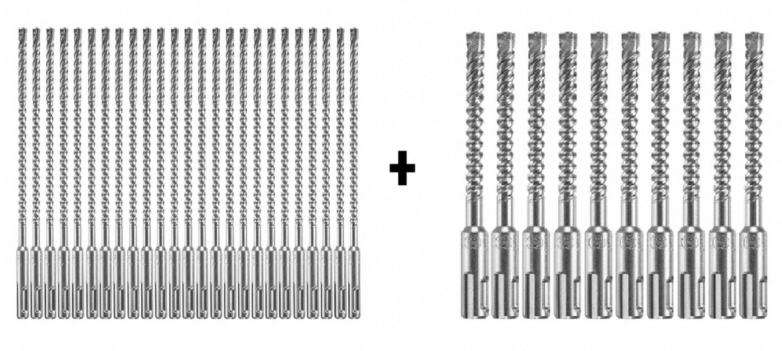 Hammer Drill Bit SDS Plus 1/4 x 6 PK25