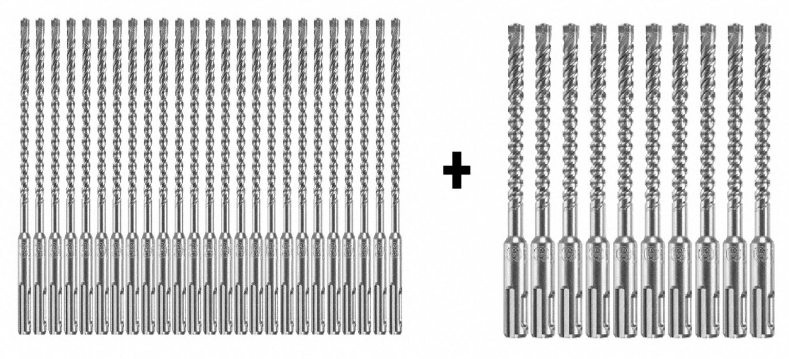 Hammer Drill Bit SDS Plus 1/4 x4 PK25