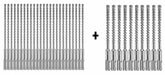 Hammer Drill Bit SDS Plus 1/4 x4 PK25