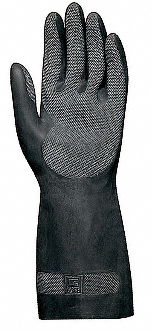 Chemical Gloves Size 10 Blk 12.5 L PR