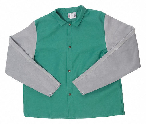 Wldrs Jacket 38In Proban/Leather Grn 4XL