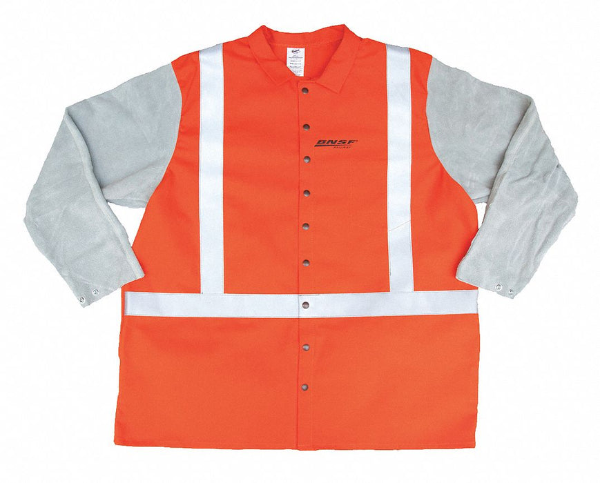 Banwear/Lthr Jacket 30 Orng Rflctv XL