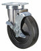 Plate Caster Swivel Rubber 5 1/8 H