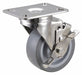 Plate Caster Swivel Rubber 5 3/16 H