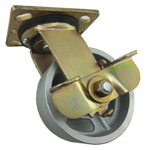 Plate Caster Swivel Iron 6 1/2 H