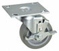 Plate Caster Swivel Rubber 5 3/16 H