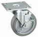 Plate Caster Swivel Rubber 6 3/16 H