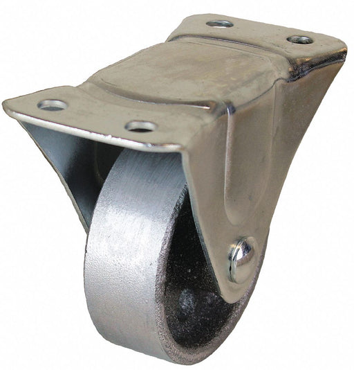 Plate Caster Rigid Iron 3 1/4 H