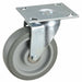 Plate Caster Swivel Rubber 6 3/16 H