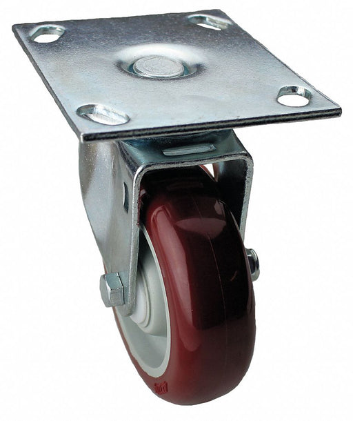 PlateCaster Swivel Polyurethane 6 3/16 H