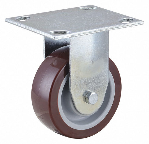 Plate Caster Rigid Polyurethane 5 3/16 H