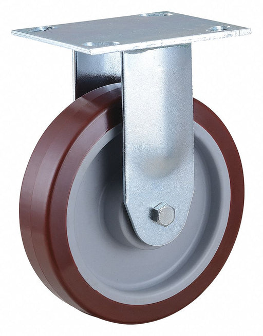 Plate Caster Rigid Polyurethane 7 5/16 H