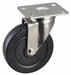 Plate Caster Swivel Rubber 6 3/16 H