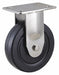 Plate Caster Rigid Rubber 6 3/16 H