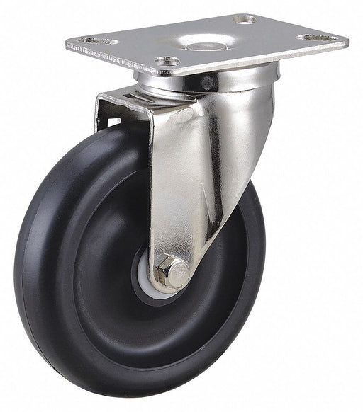 Plate Caster Swivel Polyolefin 6 3/16 H
