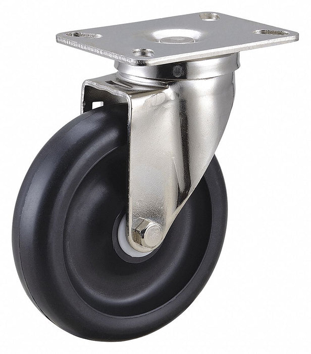 Plate Caster Swivel Polyolefin 6 3/16 H