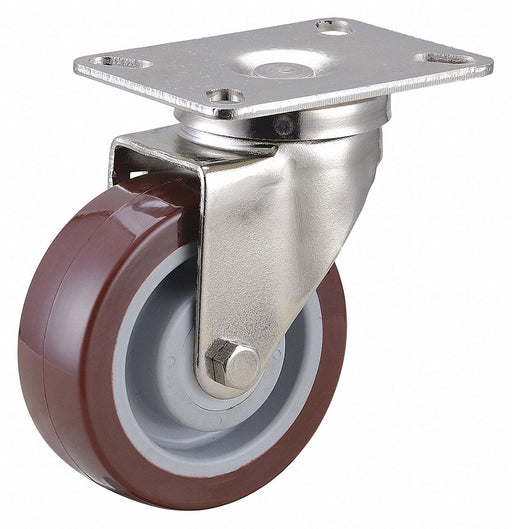 PlateCaster Swivel Polyurethane 5 3/16 H