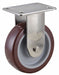 Plate Caster Rigid Polyurethane 6 3/16 H