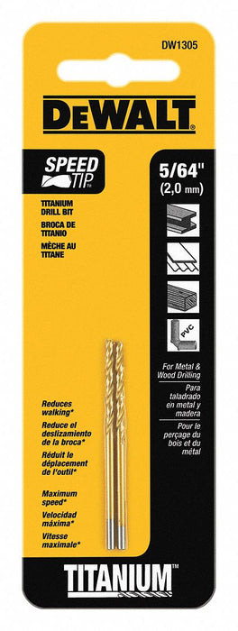 Drill Bits Split Point Titanium 5/64 in.