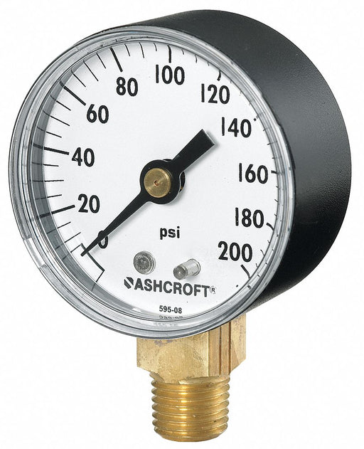 Gauge Pressure 30in Hg VAC-0/15psi Low