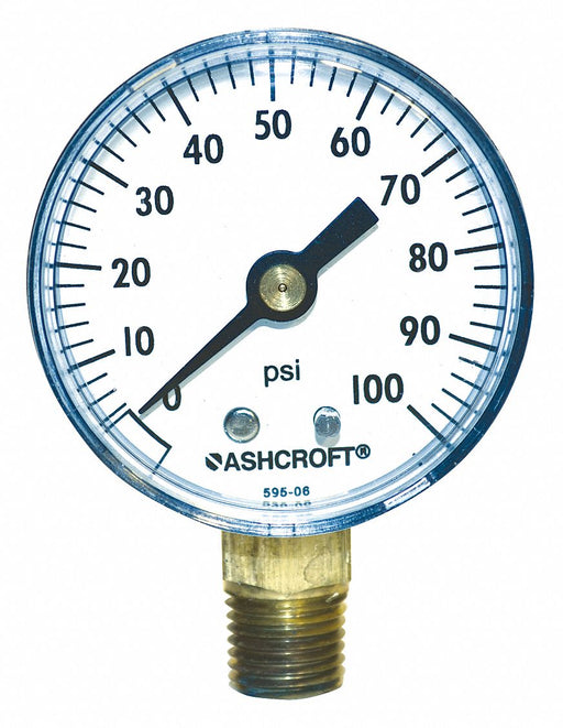 Gauge Pressure 0 to 100 psi 2 in.