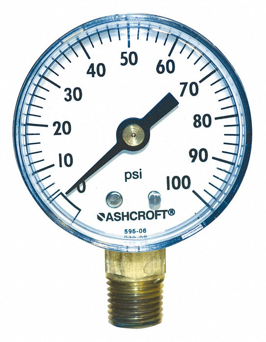 Gauge Pressure 0 to 100 psi 2 in.