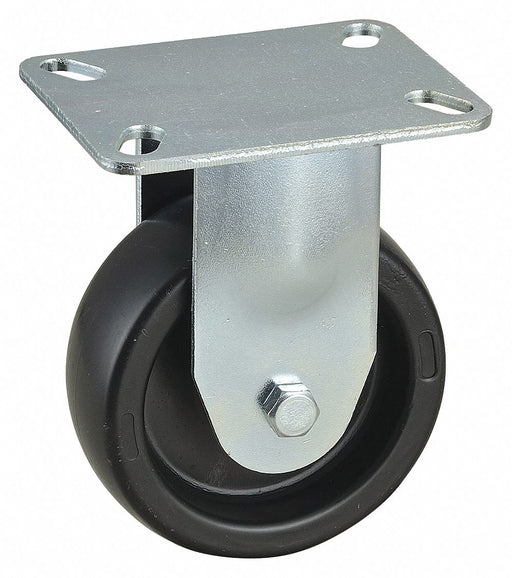 Plate Caster Rigid Polyolefin 5 3/16 H