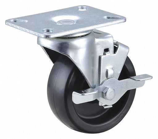 Plate Caster Swivel Polyolefin 5 1/8 H