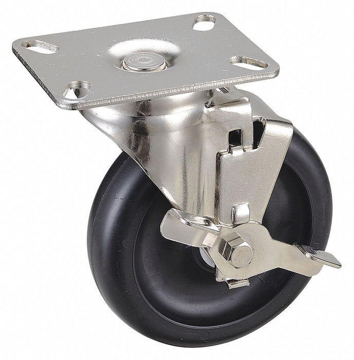 Plate Caster Swivel Polyolefin 6 3/16 H