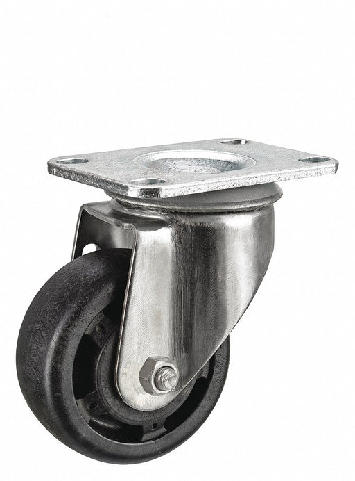 Plate Caster Swivel Nylon 4 3/16 H
