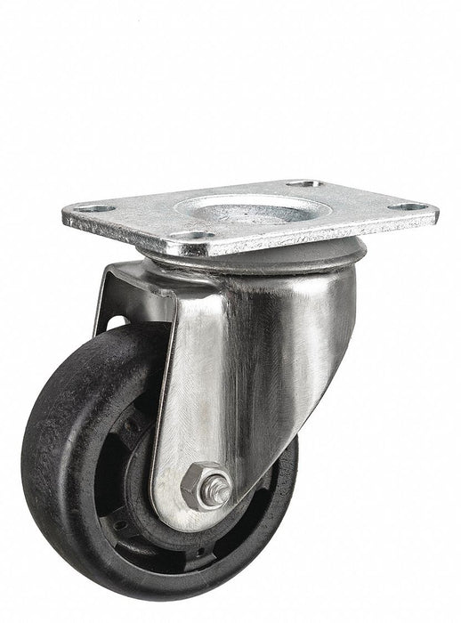 Plate Caster Swivel Nylon 4 3/16 H