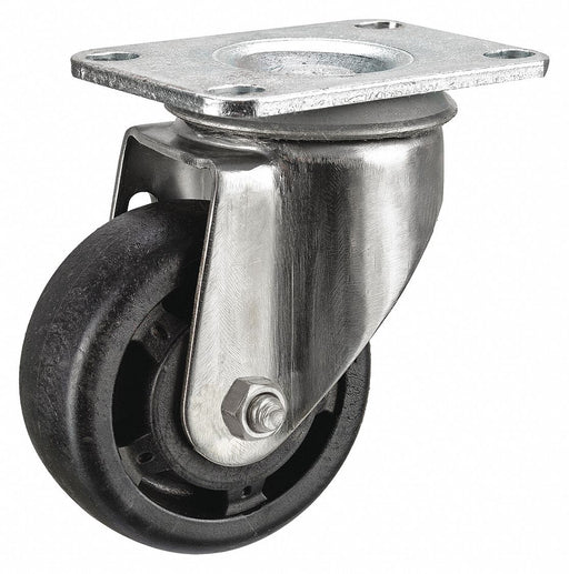 Plate Caster Swivel Nylon 4 11/16 H