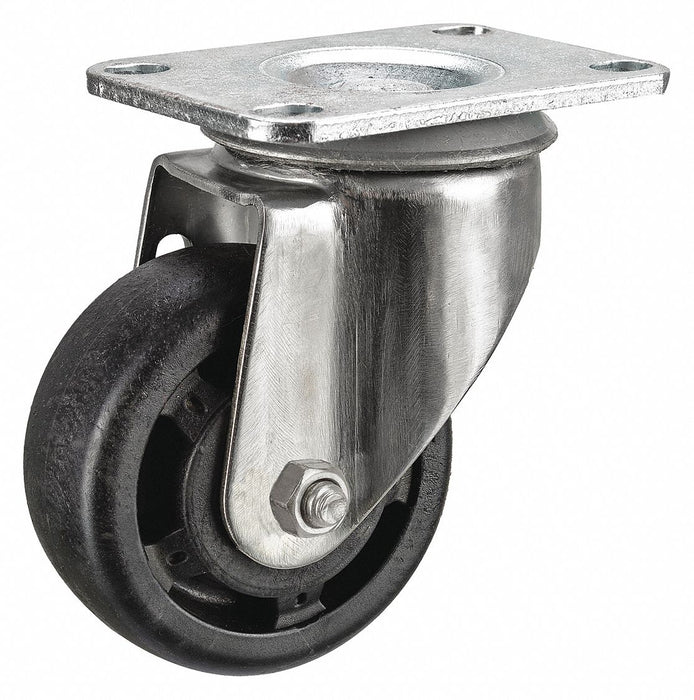 Plate Caster Swivel Nylon 4 11/16 H