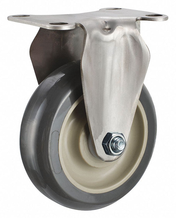 Plate Caster Rigid Polyurethane 4 3/16 H