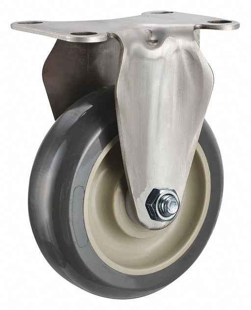 Plate Caster Rigid Polyurethane 5 1/8 H